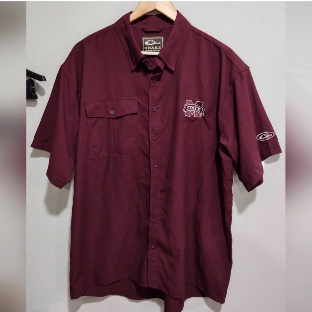 Drake Mississippi State Casual Button Down Shirt